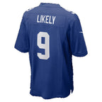 NY.Giants #9 Isaiah Likely Royal Team Game Football jersey Thaam