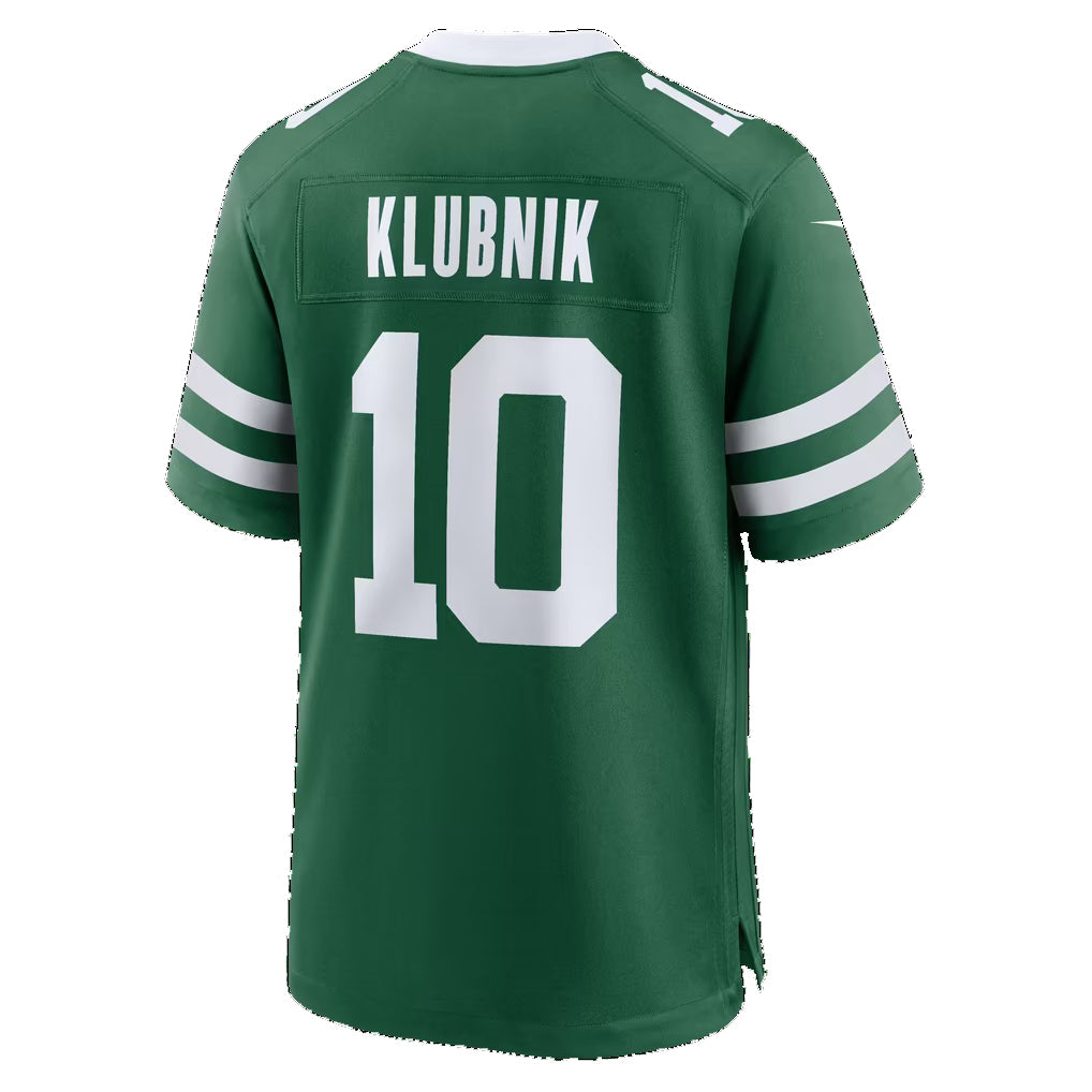 NY.Jets #10 Cade Klubnik Legacy Green Team Game Football jersey Thaam