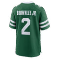 NY.Jets #2 Jarvis Brownlee Jr. Legacy Green Team Game Football jersey Thaam