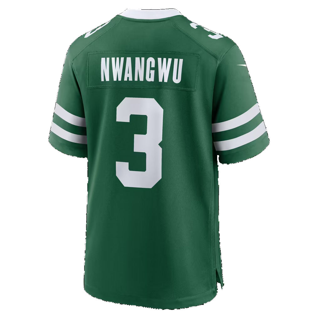 NY.Jets #3 Kene Nwangwu Legacy Green Team Game Football jersey Thaam