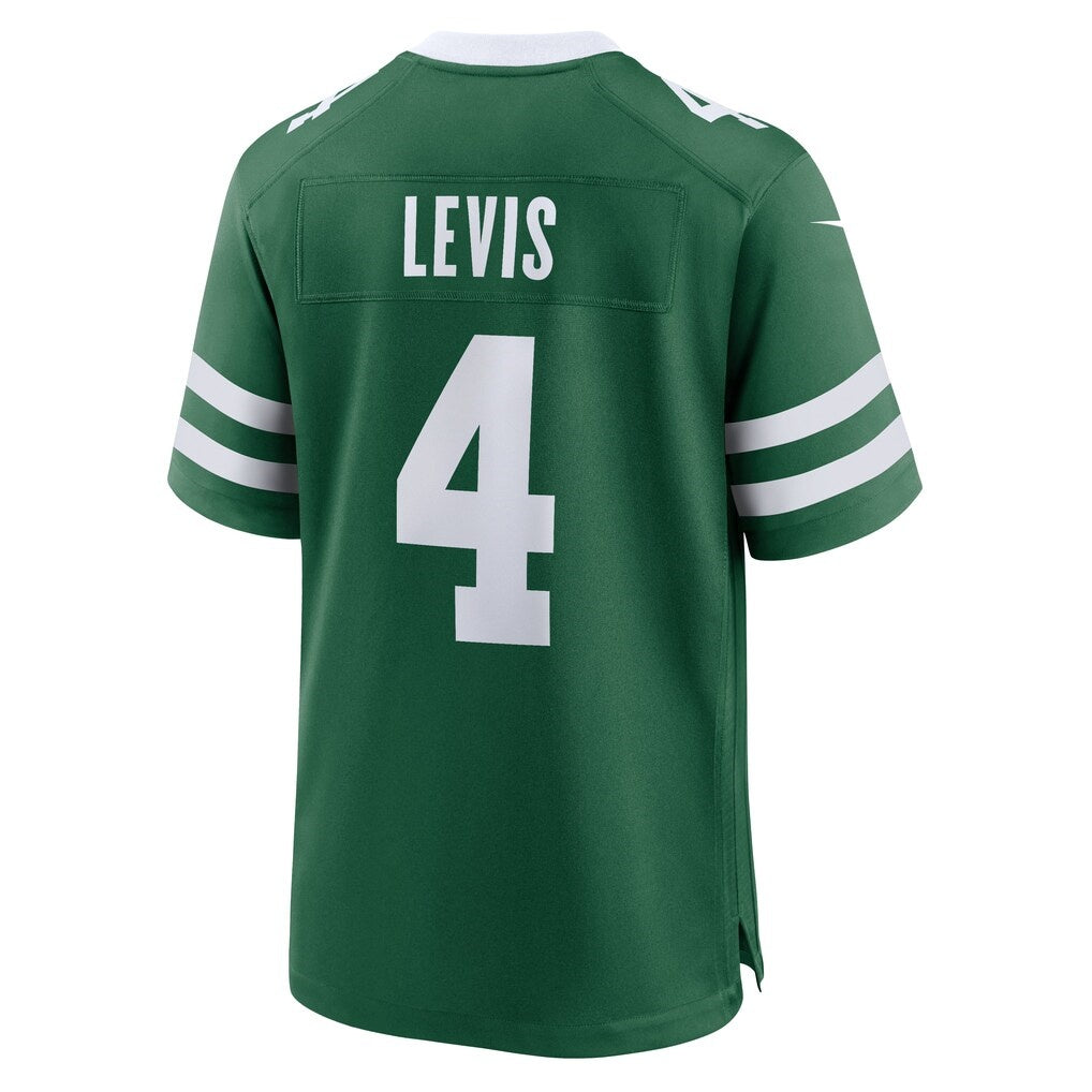 NY.Jets #4 Will Levis Green Legacy Team Game Jersey THAAM