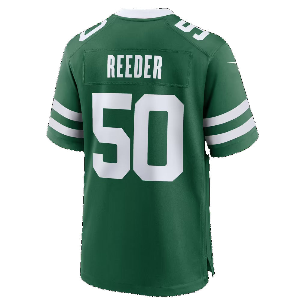 NY.Jets #50 Troy Reeder Legacy Green Team Game Football jersey Thaam