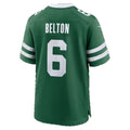 NY.Jets #6 Dane Belton Legacy Green Team Game Football jersey Thaam