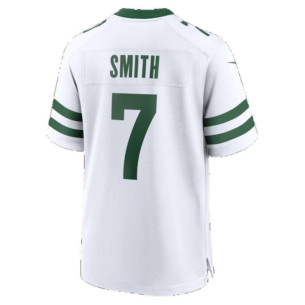 NY.Jets #7 Geno Smith Legacy White Game Football jersey Thaam