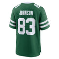 NY.Jets #83 Tyler Johnson Green Legacy Team Game Jersey THAAM
