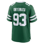 NY.Jets #93 David Onyemata Legacy Green Thaam Team Game Jersey