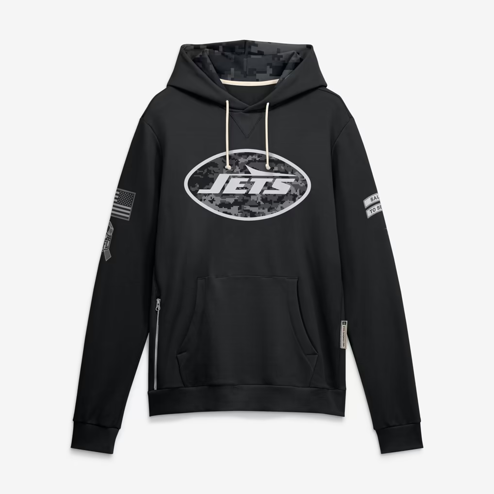 NY.Jets 2026 Salute To Service Club Pullover Hoodie Cheap sale Birthday and Christmas gifts Stitched American Jersey THAAM
