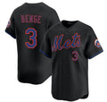 New York Mets #3 Carson Benge 2026 Black Limited Stitched Jersey THAAM