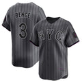New York Mets #3 Carson Benge Navy City Connect Stitched Jersey THAAM