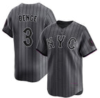 New York Mets #3 Carson Benge Navy City Connect Stitched Jersey THAAM