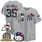 New York Yankees #35 Cody Bellinger Gray Thaam Meow KT 2026 Vapor Limited All Stitched Jersey