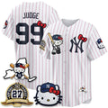 New York Yankees #99 Aaron Judge Stripes White Thaam Meow KT 2026 Vapor Limited All Stitched Jersey 2