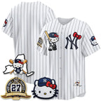New York Yankees Stripes White Thaam Meow KT 2026 Vapor Limited All Stitched Jersey