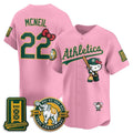 Oakland Athletics #22 Jeff McNeil Pink Thaam Meow KT 2026 Vapor Limited Stitched Jersey