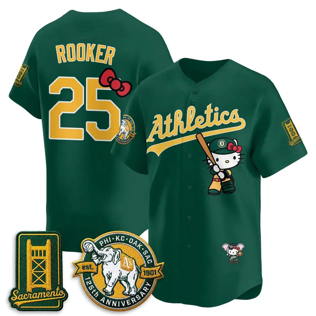 Oakland Athletics #25 Brent Rooker Green Thaam Meow KT 2026 Vapor Limited Stitched Jersey