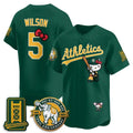 Oakland Athletics #5 Jacob Wilson Green Thaam Meow KT 2026 Vapor Limited Stitched Jersey