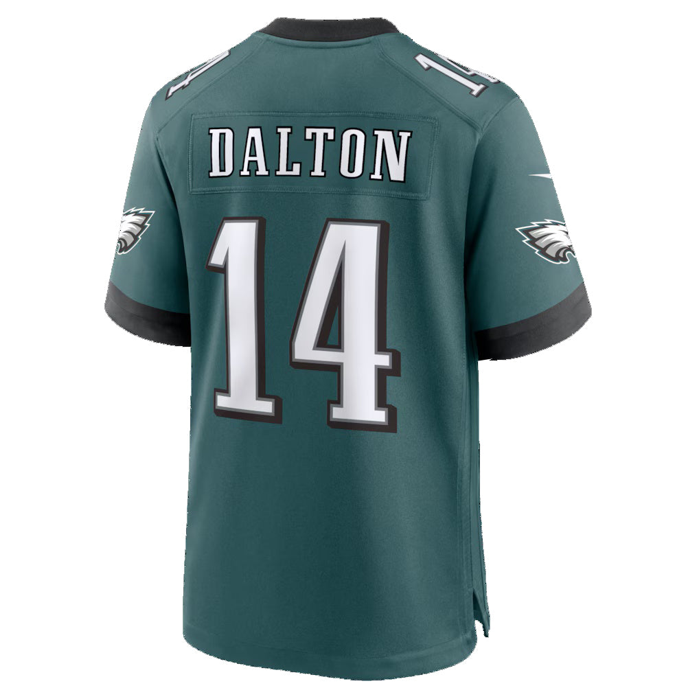 P.Eagles #14 Andy Dalton Midnight Green Team Game Jersey Thaam