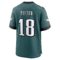 P.Eagles #18 Cole Payton Midnight Green Team Game Football jersey Thaam