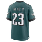 P.Eagles #23 Kenny Moore II Midnight Green Team Game Jersey THAAM