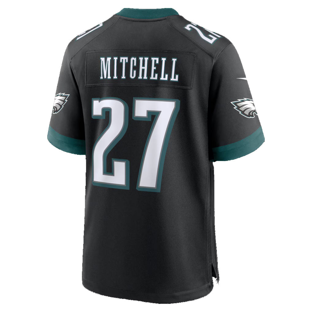 P.Eagles #27 Quinyon Mitchell Black Alternate Game Jersey Thaam