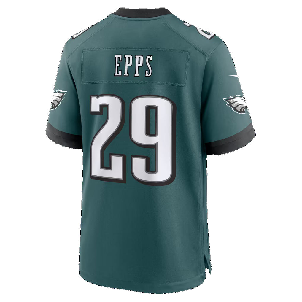P.Eagles #29 Marcus Epps Midnight Green Team Game Football jersey Thaam