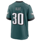 P.Eagles #30 Jaydon Blue Midnight Green Team Game Football jersey Thaam