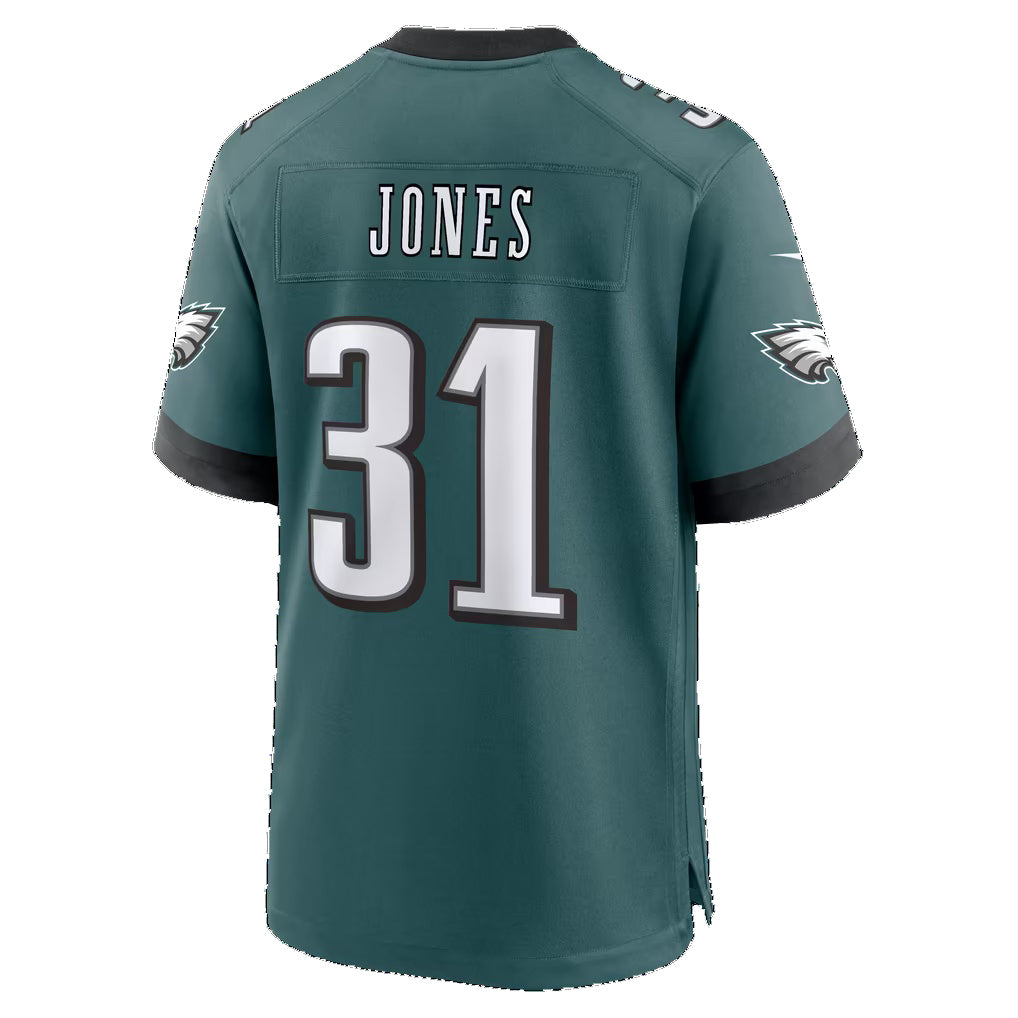 P.Eagles #31 Jonathan Jones Midnight Green Team Game Football jersey Thaam