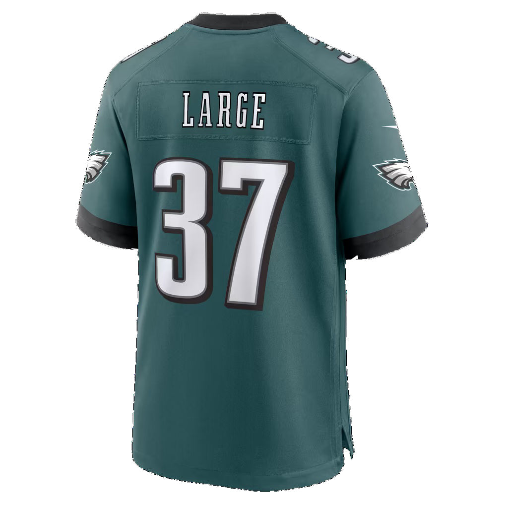 P.Eagles #37 Tucker Large Midnight Green Team Game Football jersey Thaam