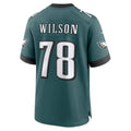 P.Eagles #78 Zion Wilson Midnight Green Team Game Jersey THAAM