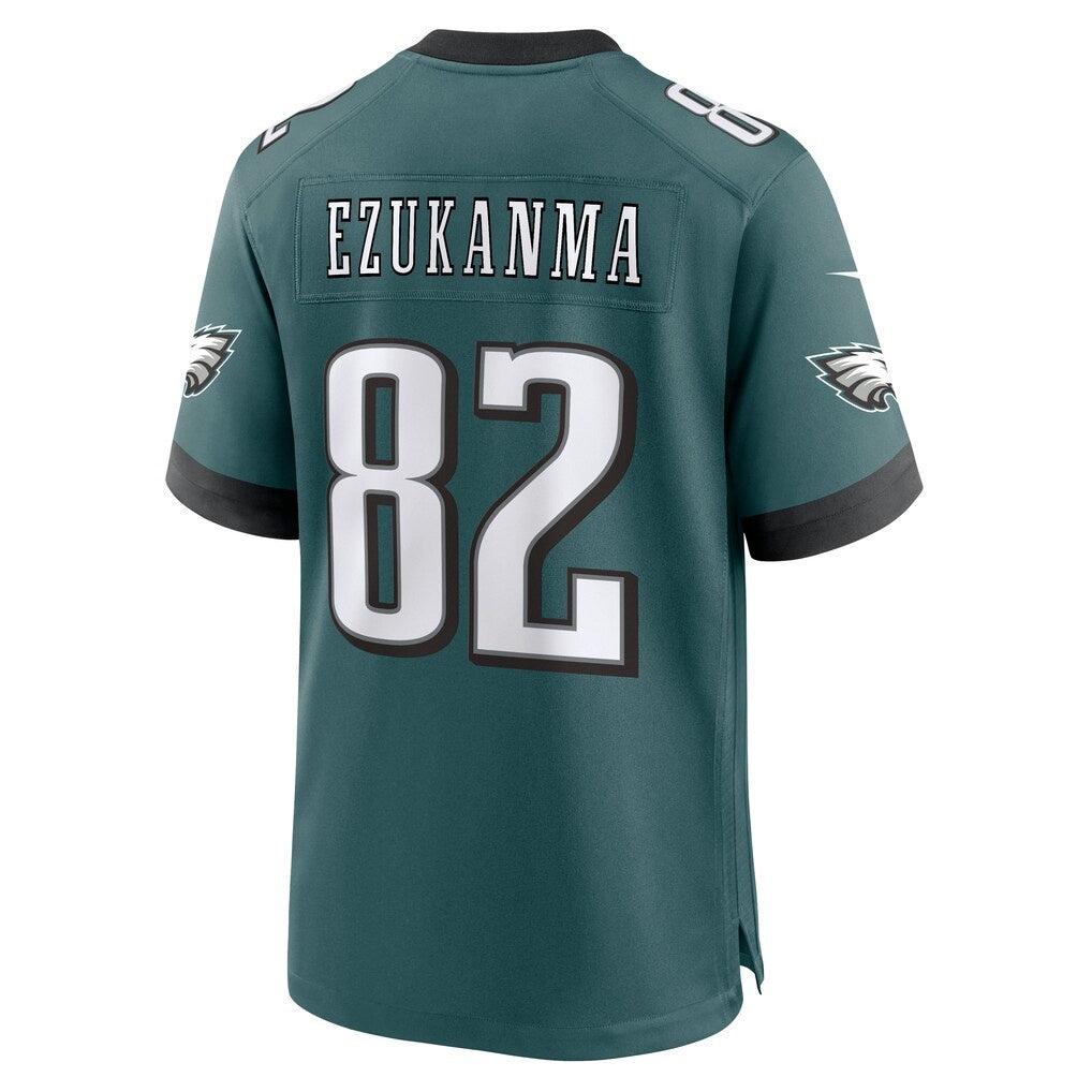 P.Eagles #82 Erik Ezukanma Midnight Green Team Game Jersey THAAM