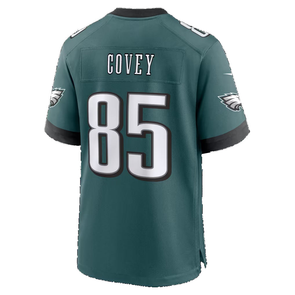 P.Eagles #85 Britain Covey Midnight Green Thaam Team Game Jersey