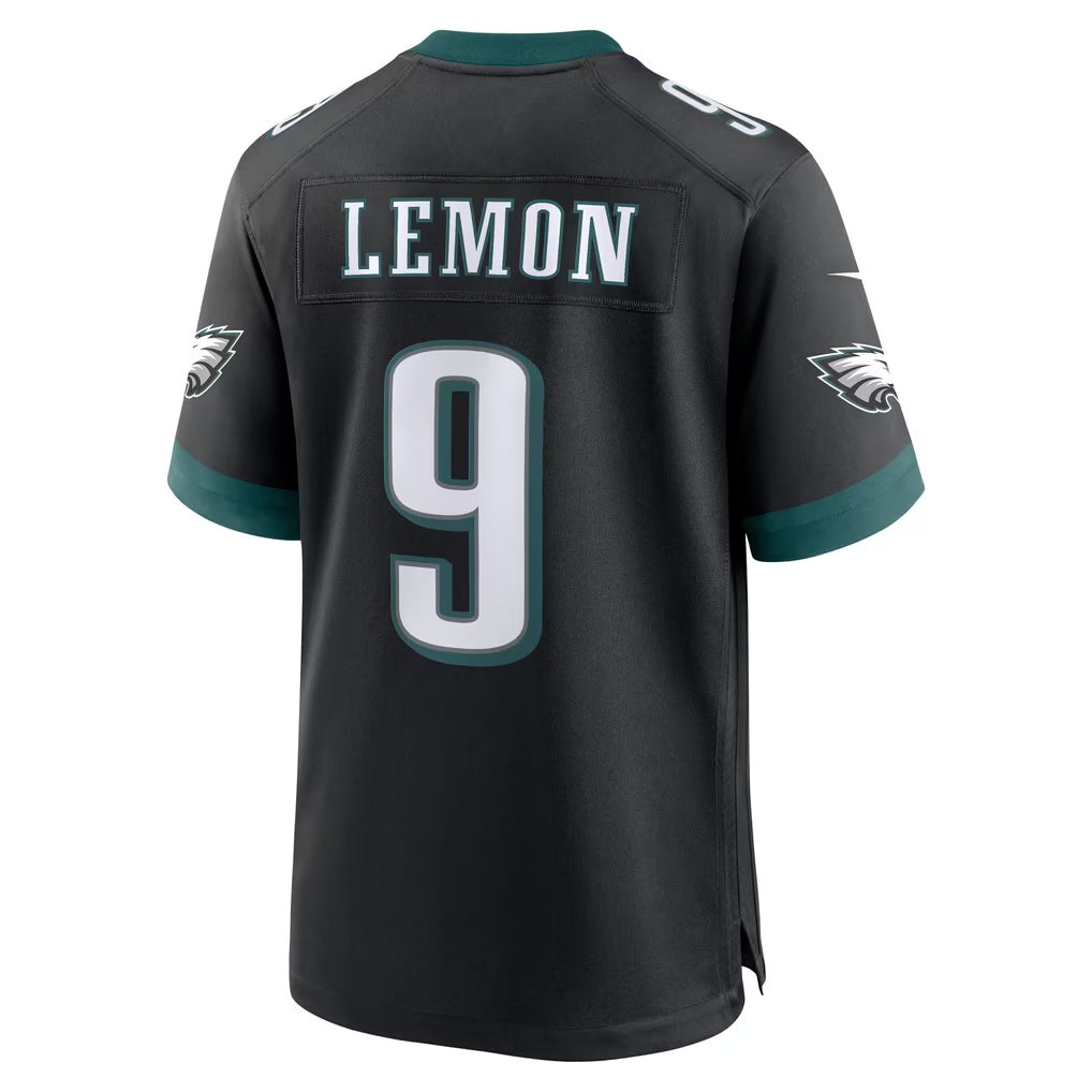 P.Eagles #9 Makai Lemon Black Alternate Game Football jersey Thaam