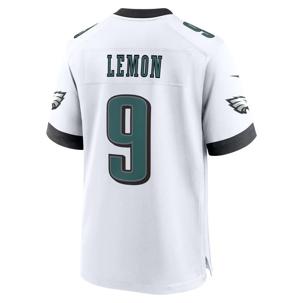 P.Eagles #9 Makai Lemon White Game Football jersey Thaam