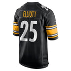 P.Steelers #25 DeShon Elliott Black Game Football jersey Thaam