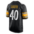 P.Steelers #40 Doneiko Slaughter Black Team Game Football jersey Thaam