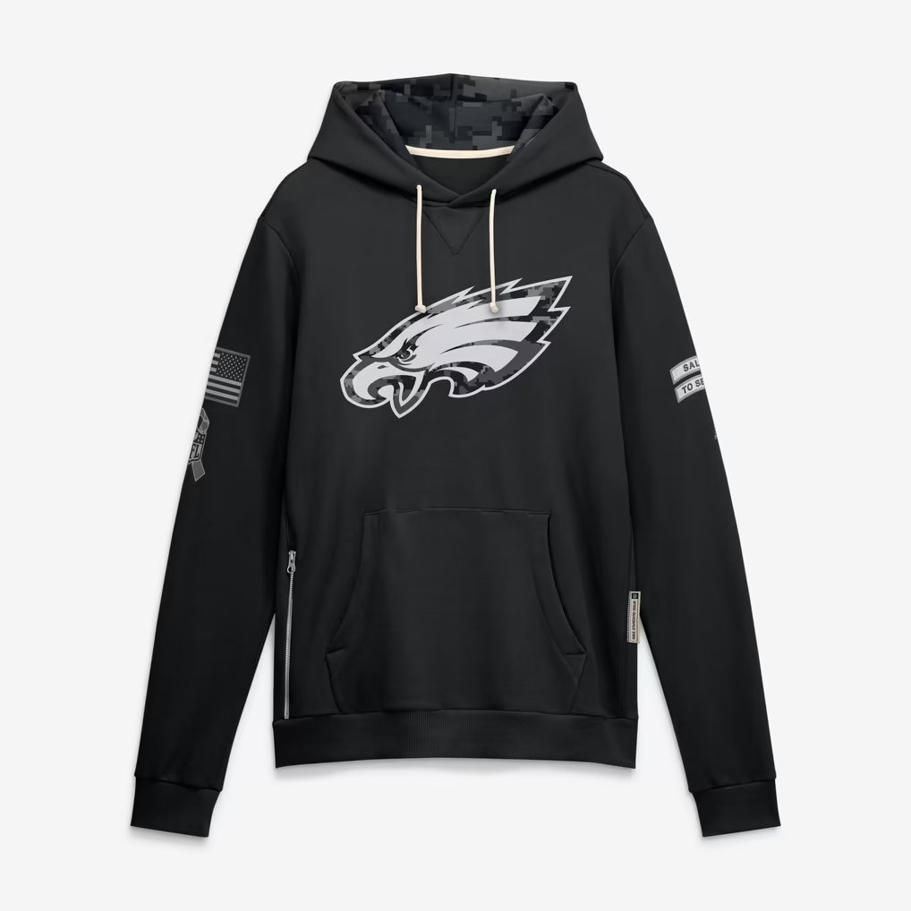 P.Eagles 2026 Salute To Service Club Pullover Hoodie Cheap sale Birthday and Christmas gifts Stitched American Jersey THAAM