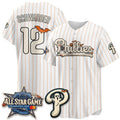 Philadelphia Phillies #12 Kyle Schwarbe White Thaam Halloween 2026 Vapor Limited Stitched Jerseys