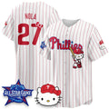 Philadelphia Phillies #27 Aaron Nola White Thaam Meow KT Vapor Limited V2 Stitched Jersey