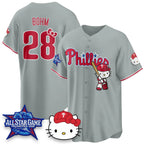 Philadelphia Phillies #28 Alec Bohm Gray Thaam Meow KT Vapor Limited V2 Stitched Jersey