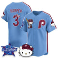 Philadelphia Phillies #3 Bryce Harper Light Blue Thaam Meow KT Vapor Limited V2 Stitched Jersey