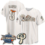 Philadelphia Phillies #3 Bryce Harper White Thaam Halloween 2026 Vapor Limited Stitched Jerseys