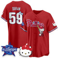 Philadelphia Phillies #59 Jhoan Duran Red Thaam Meow KT Vapor Limited V2 Stitched Jersey