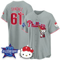 Philadelphia Phillies #61 Cristopher S¨¢nchez Gray Thaam Meow KT Vapor Limited V2 Stitched Jersey