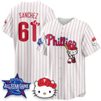 Philadelphia Phillies #61 Cristopher S¨¢nchez White Thaam Meow KT Vapor Limited V2 Stitched Jersey