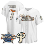 Philadelphia Phillies #7 Trea Turner White Thaam Halloween 2026 Vapor Limited Stitched Jersey