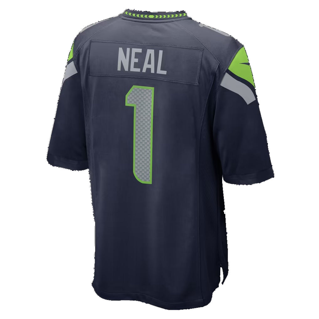 S.Seahawks #1 Julian Neal College Navy Team Game Football jersey Thaam