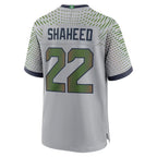S.Seahawks #22 Rashid Shaheed Gray Thaam Rivalries Collection Game Jersey