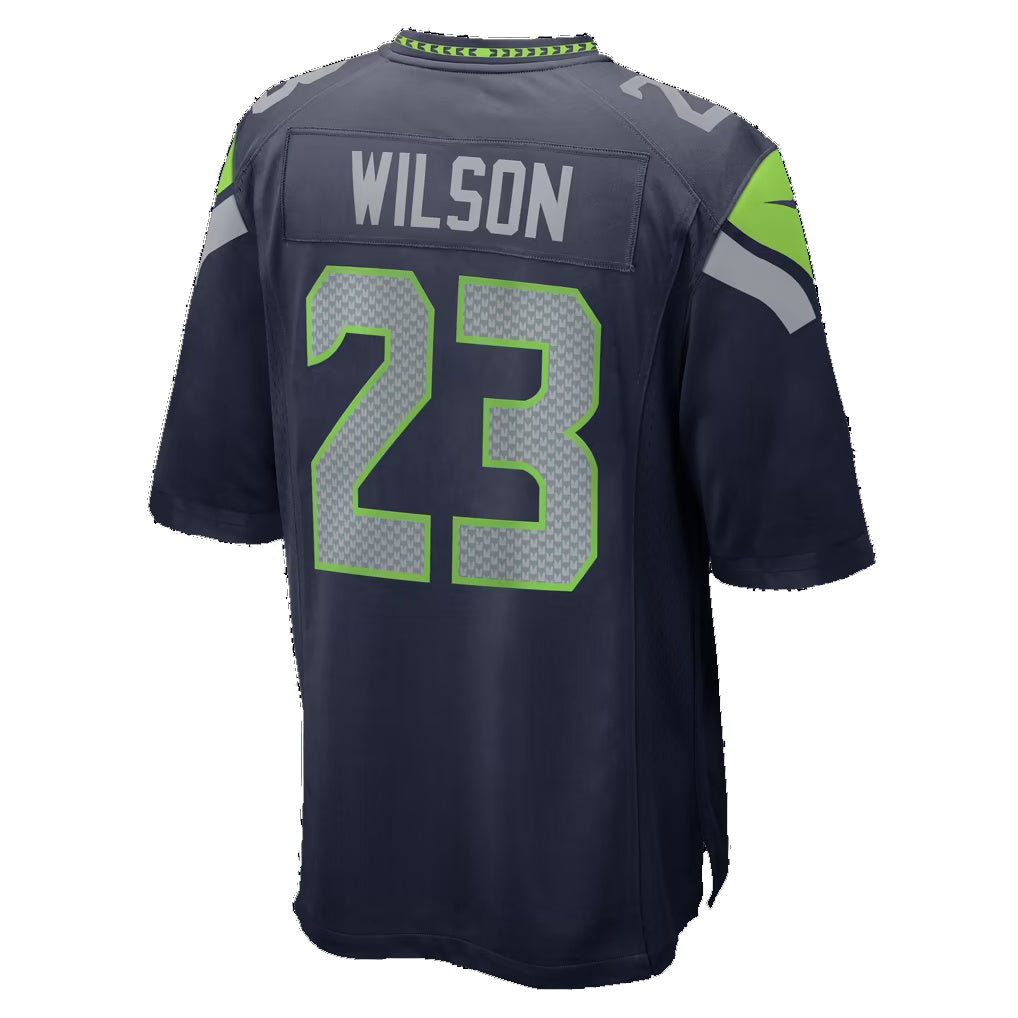 S.Seahawks #23 Emanuel Wilson College Navy Team Game Football jersey Thaam