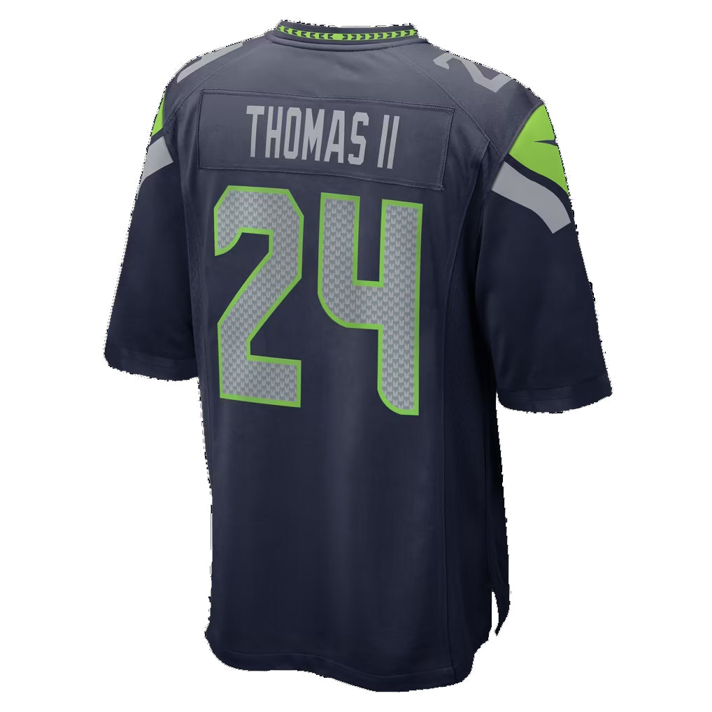 S.Seahawks #24 Rodney Thomas II College Navy Team Game Football jersey Thaam