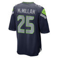 S.Seahawks #25 Dontae McMillan College Navy Team Game Jersey THAAM